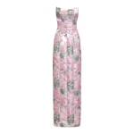 Markarian gown with romantic neckline and structured silhouette