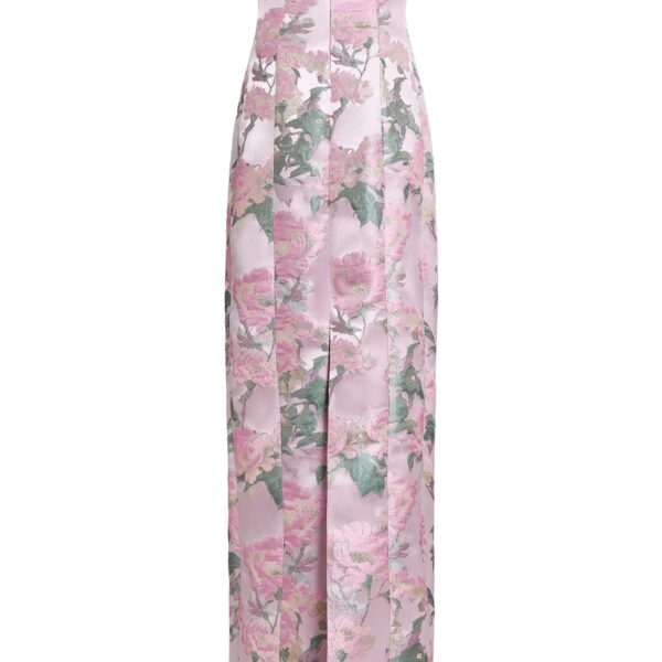 Markarian dresses with romantic neckline and structured silhouette