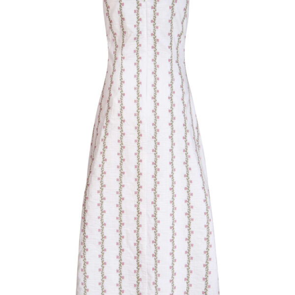 Markarian gowns with romantic neckline and structured silhouette