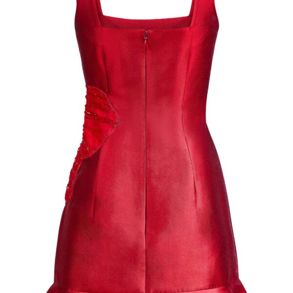 Markarian dresses with romantic neckline and structured silhouette