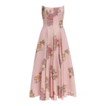 Markarian gown with romantic neckline and structured silhouette