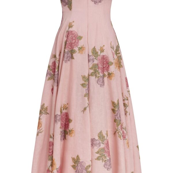 Markarian dresses with romantic neckline and structured silhouette
