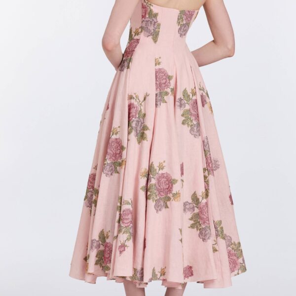 Markarian gowns with romantic neckline and structured silhouette
