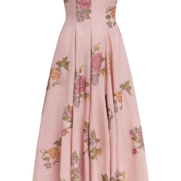 Markarian gown with romantic neckline and structured silhouette
