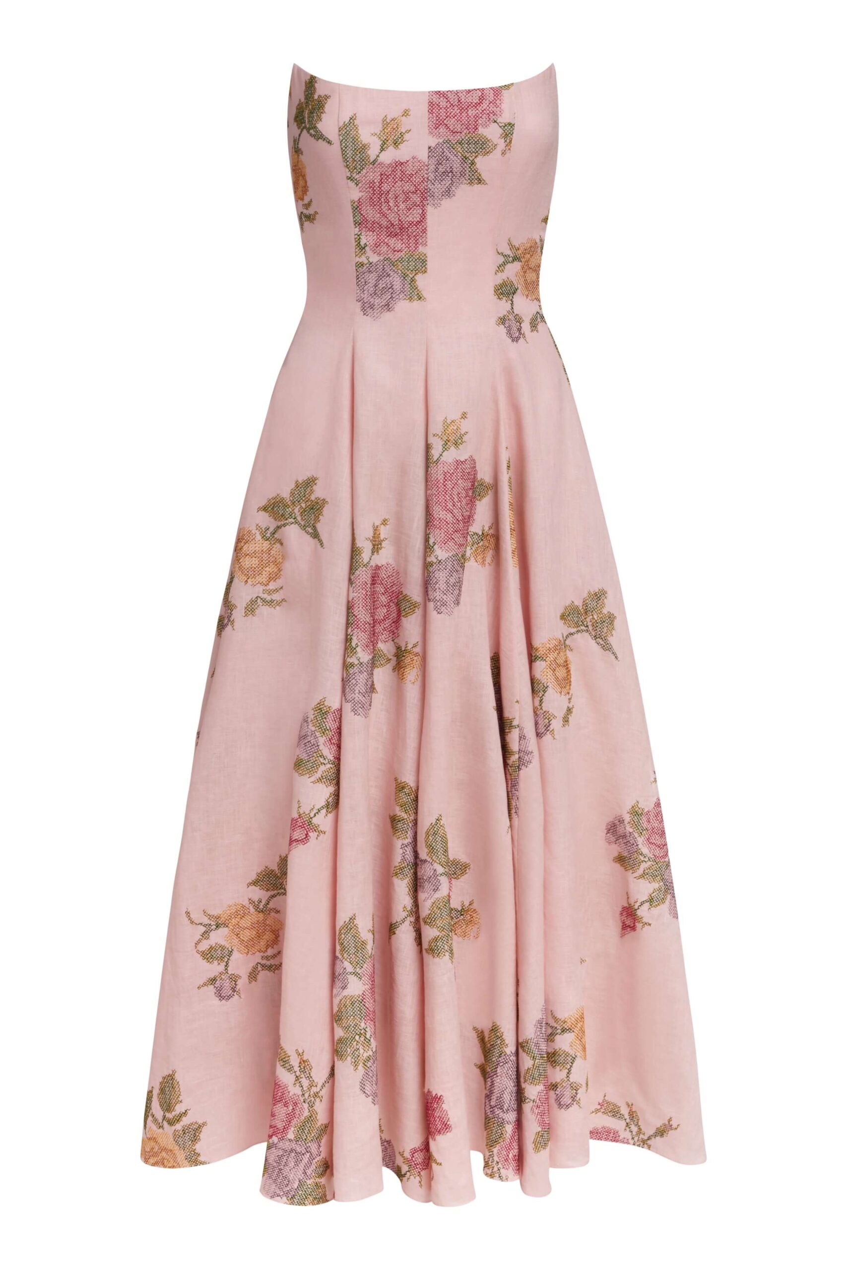 Markarian gown with romantic neckline and structured silhouette