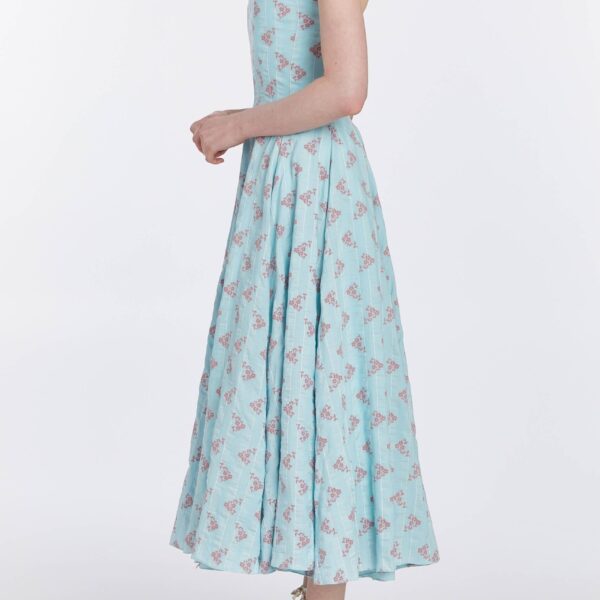Markarian bridal with romantic neckline and structured silhouette