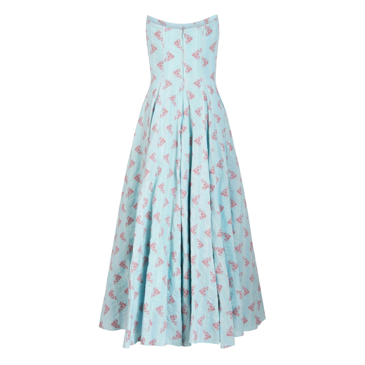 Markarian gowns with romantic neckline and structured silhouette