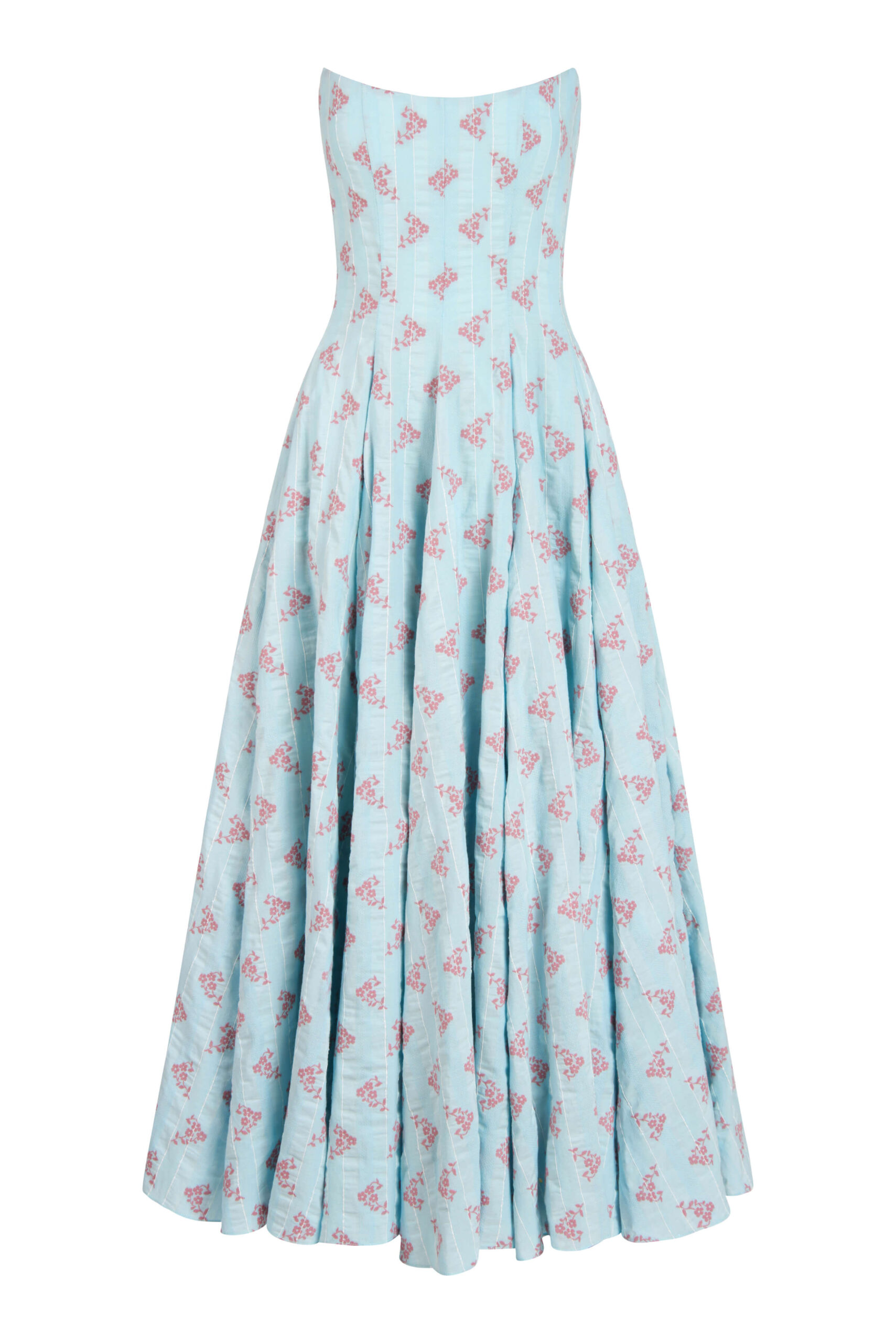 Markarian gown with romantic neckline and structured silhouette