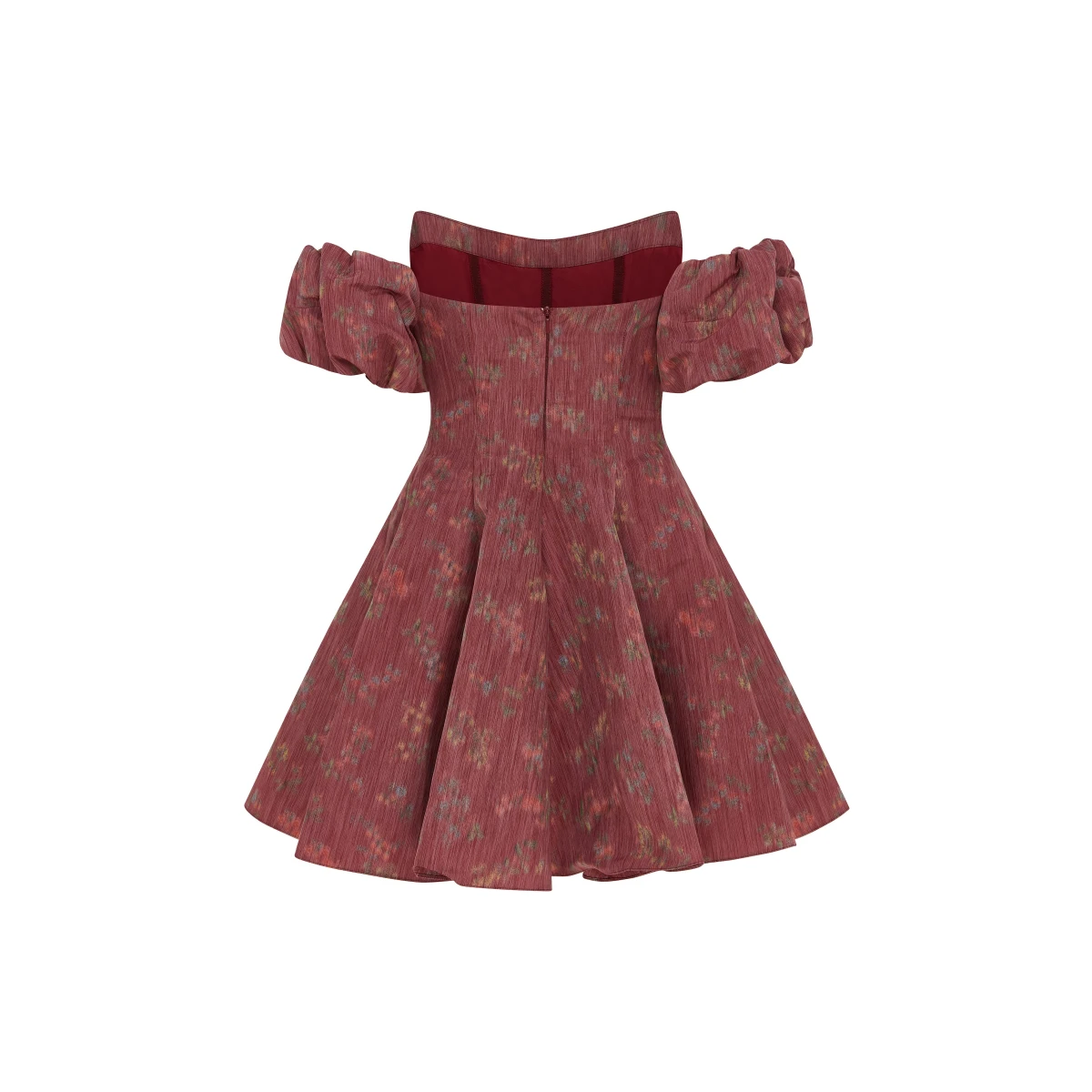 Markarian dresses with romantic neckline and structured silhouette