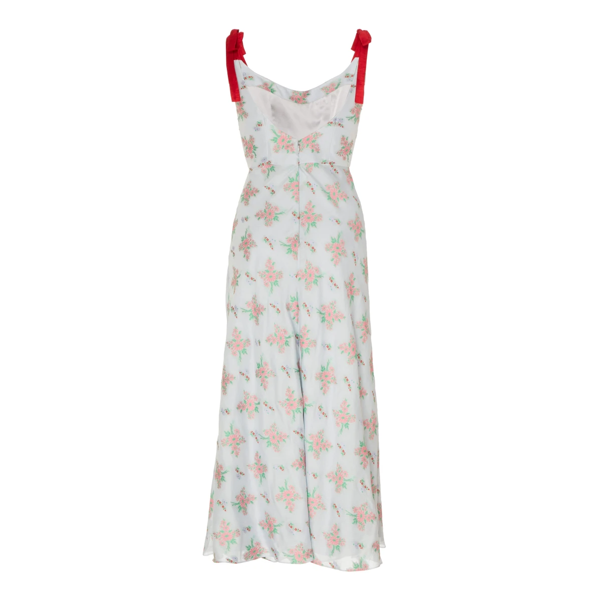 Markarian dresses with romantic neckline and structured silhouette