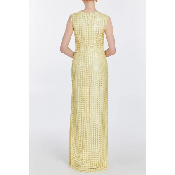 Markarian gowns with romantic neckline and structured silhouette