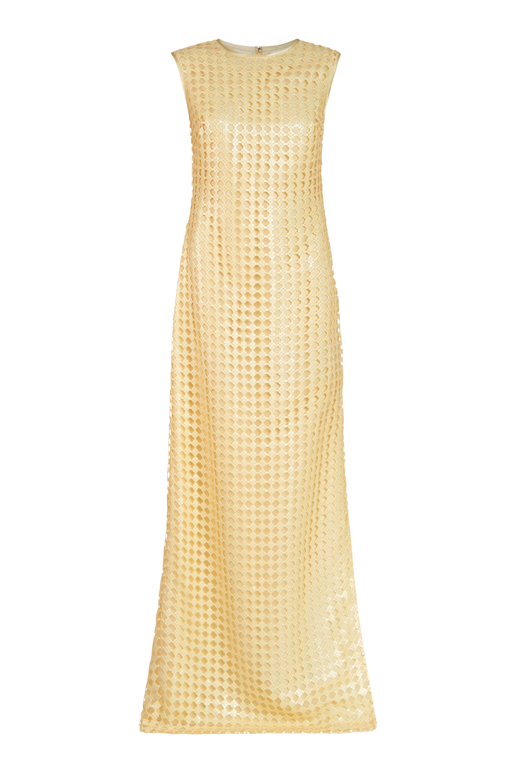 Markarian gown with romantic neckline and structured silhouette