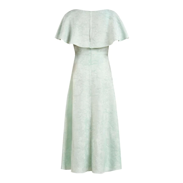 Markarian Sorsha Seafoam Capelet Midi Dress, view 6
