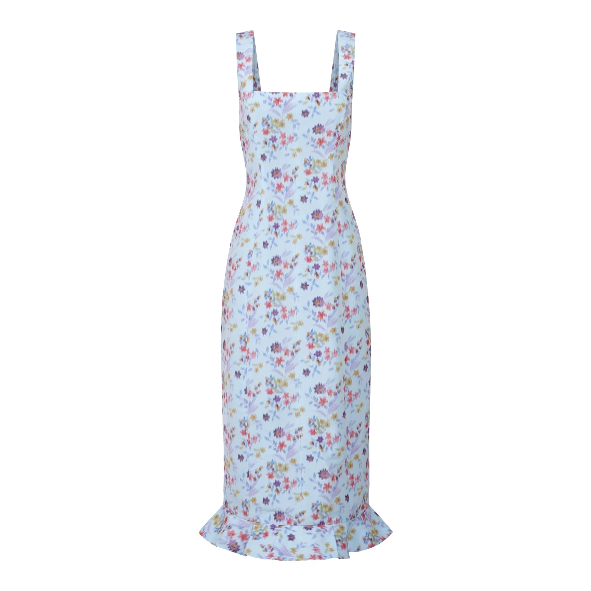 Markarian gown with romantic neckline and structured silhouette