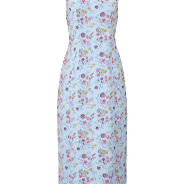 Markarian gowns with romantic neckline and structured silhouette