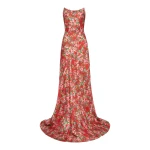Markarian gown with romantic neckline and structured silhouette