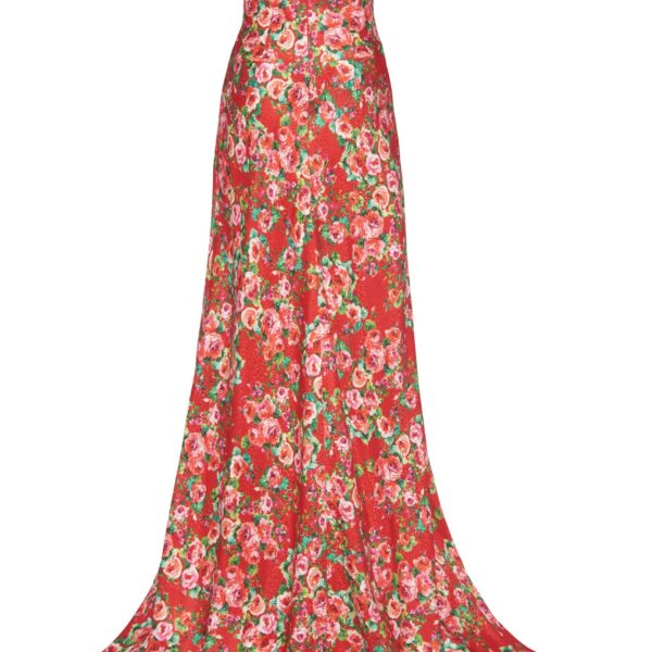 Markarian gowns with romantic neckline and structured silhouette