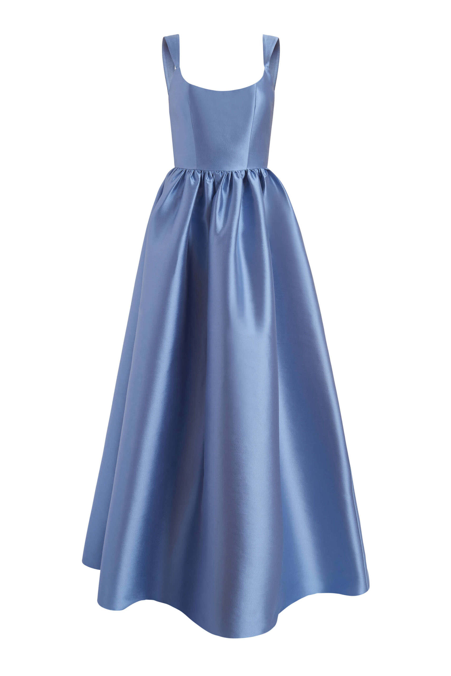 Markarian gown with romantic neckline and structured silhouette