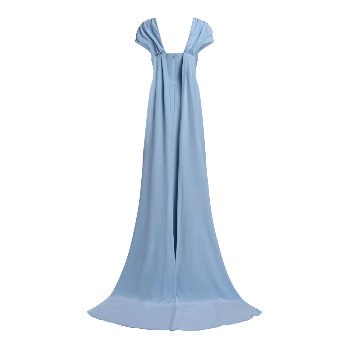 Markarian dresses with romantic neckline and structured silhouette
