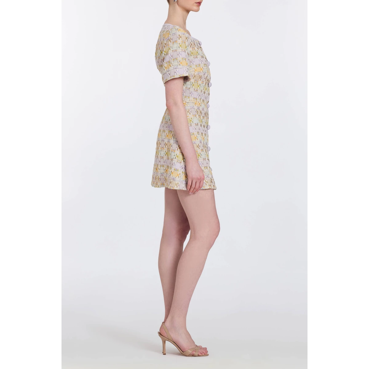 Markarian gowns with romantic neckline and structured silhouette