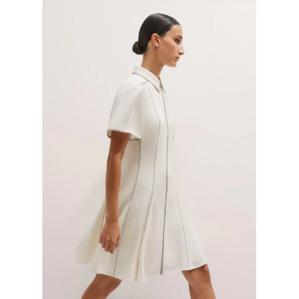 Me and Em Contrast Stitch Mini Dress, view 3