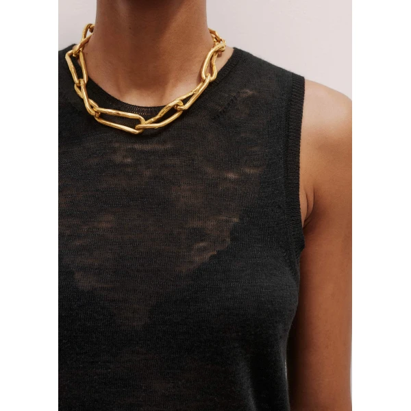 Me and Em Crew Neck Knit Tank, view 3