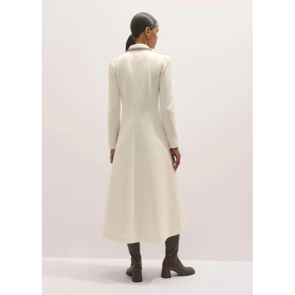 Me and Em Crochet Trim Fit And Flare Midi Dress, view 5