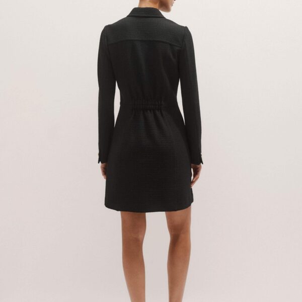 Me and Em Day-To-Evening Textured Mini Dress – luxury British Black in Me and Em exclusively at Coveti