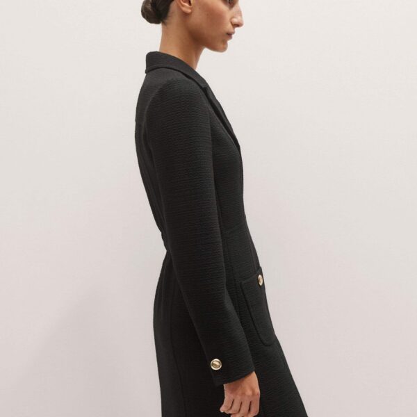 Me and Em Day-To-Evening Textured Mini Dress – luxury British Black in Me and Em exclusively at Coveti
