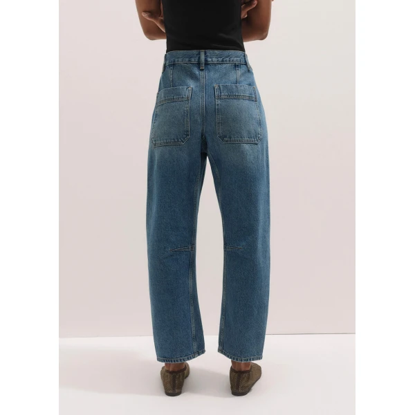 Me + Em Engineered Jean – luxury British Blue in Me and Em exclusively at Coveti
