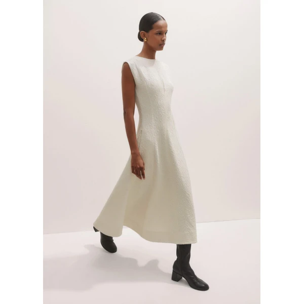 Me and Em Floral Jacquard Midi Dress, view 6