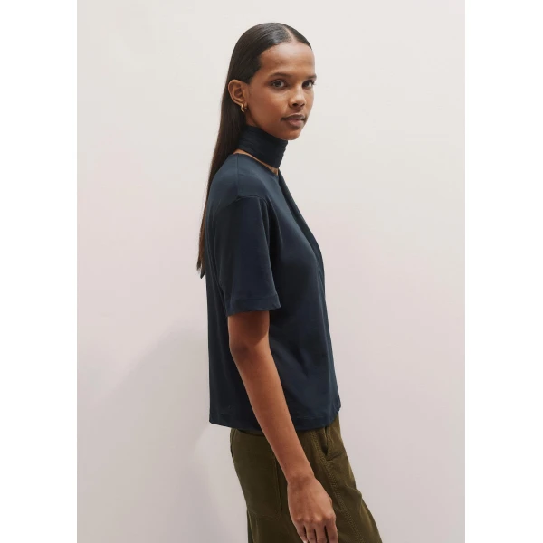 Me and Em Impossibly Soft Scarf Neck Classic Tee, view 6