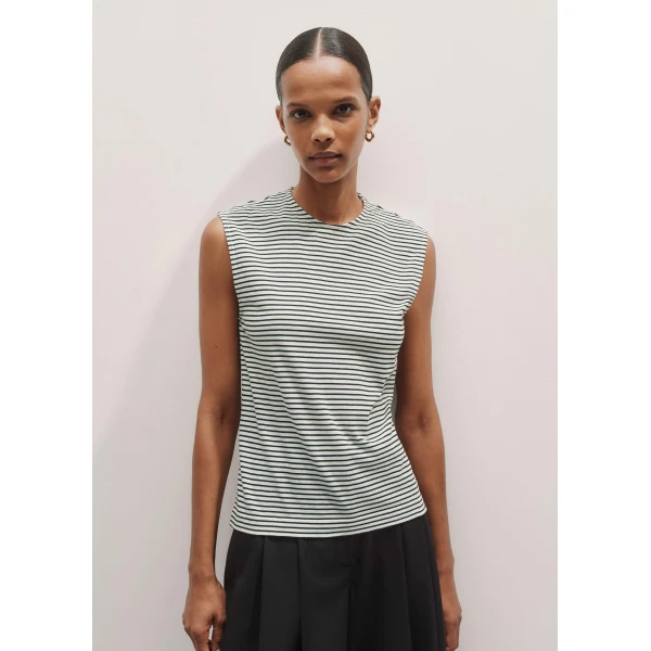 Me and Em Impossibly Soft Scarf Neck Sleeveless Tee, view 5