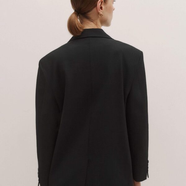 Me and Em Intelligent Oversized Blazer – luxury British Black in Me and Em exclusively at Coveti
