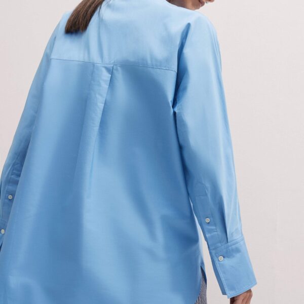 Me and Em Italian Cotton Oversized Shirt – luxury British Blue in Me and Em exclusively at Coveti