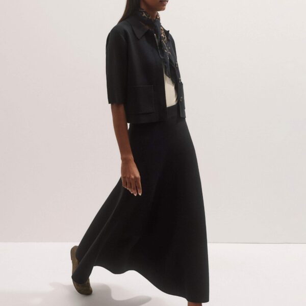 Me and Em Milano Knit Maxi Skirt – luxury British Black in Me and Em exclusively at Coveti