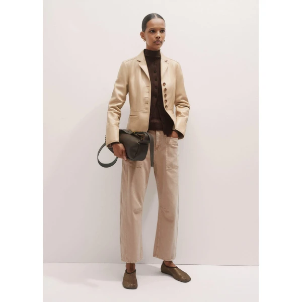 Me and Em Patch Pocket Engineered Jean – luxury British Pink in Me and Em exclusively at Coveti