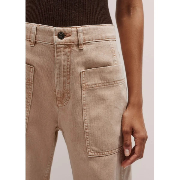 Me and Em Patch Pocket Engineered Jean – luxury British Pink in Me and Em exclusively at Coveti