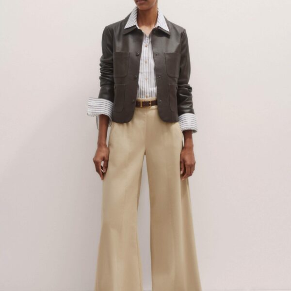 Me and Em Patch Pocket Jacket – luxury British Brown in Me and Em exclusively at Coveti