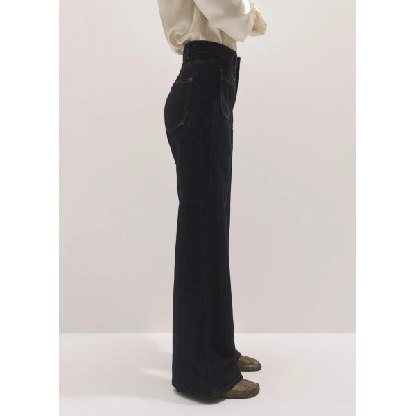 Me and Em Patch Pocket Leg Elongator Jean – luxury British Blue in Me and Em exclusively at Coveti