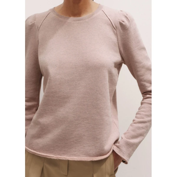 Me and Em Raw Edge Feminine Sweatshirt Top, view 3