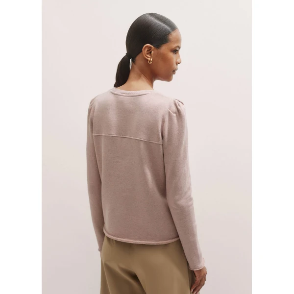 Me and Em Raw Edge Feminine Sweatshirt Top, view 5