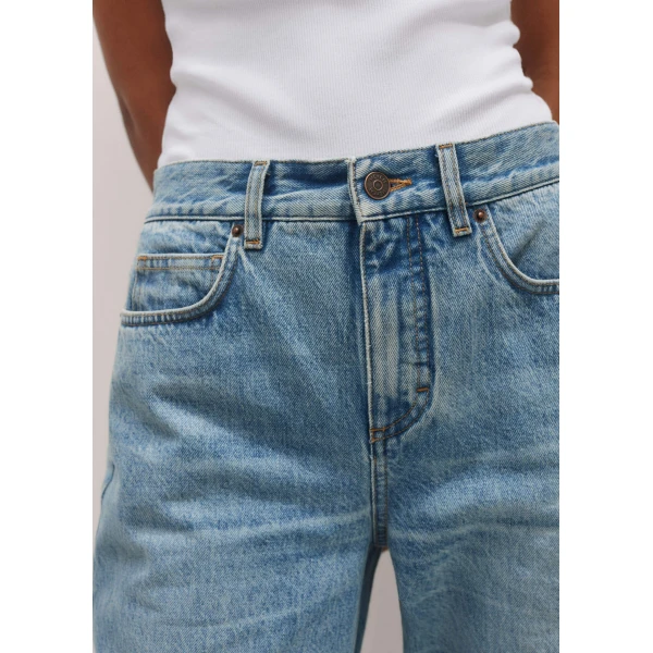 Me and Em Relaxed Straight-Leg Jean – luxury British Blue in Me and Em exclusively at Coveti