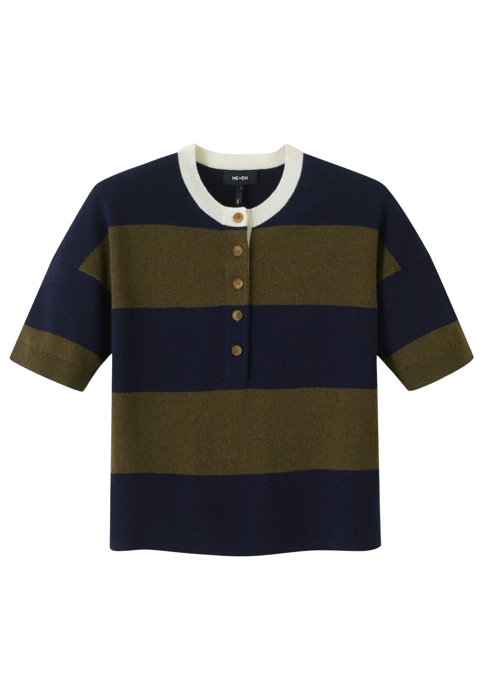 Me-and-Em-Relaxed-Stripe-Knit-Henley-Tee-Coveti-7-scaled85487_nobg Me and Em Tops luxury Clothing from Coveti Marketplace