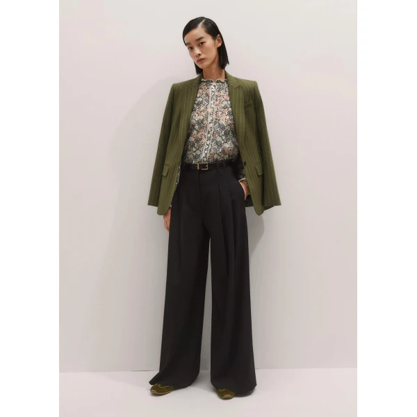 Me and Em Silk Cotton Straight Blouse, view 4