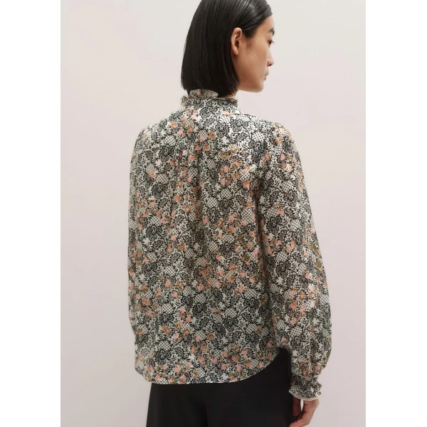 Me and Em Silk Cotton Straight Blouse, view 5