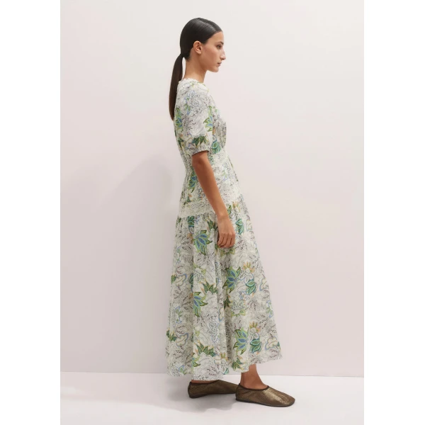 Me and Em Silk Delicate Paisley Print Maxi Dress, view 6
