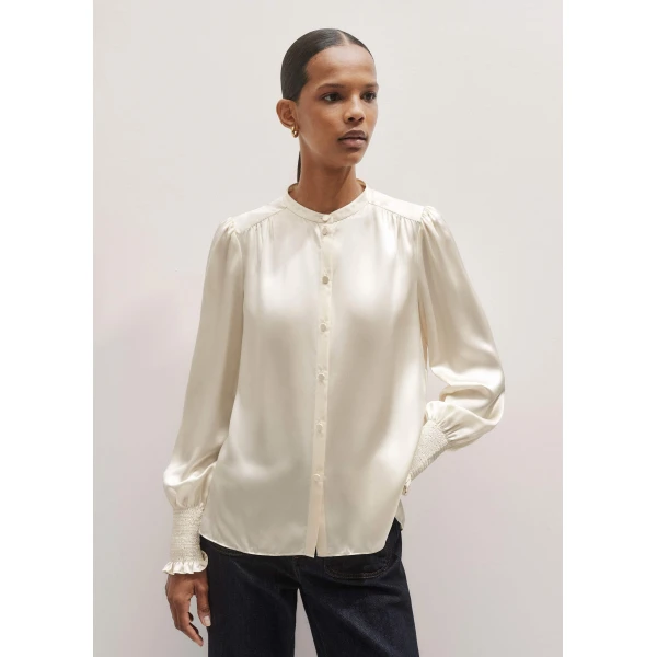Me and Em Silk Satin Blouse + Tie, view 7