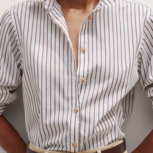 Me and Em Striped Relaxed Forever Shirt – luxury British Multicolour in Me and Em exclusively at Coveti