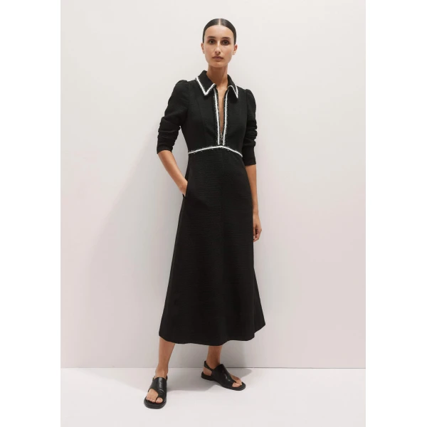 Me and Em Textured Midi Dress, view 2